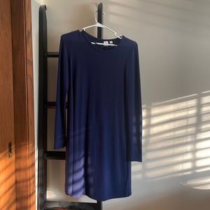 Gap Long-sleeve navy blue dress